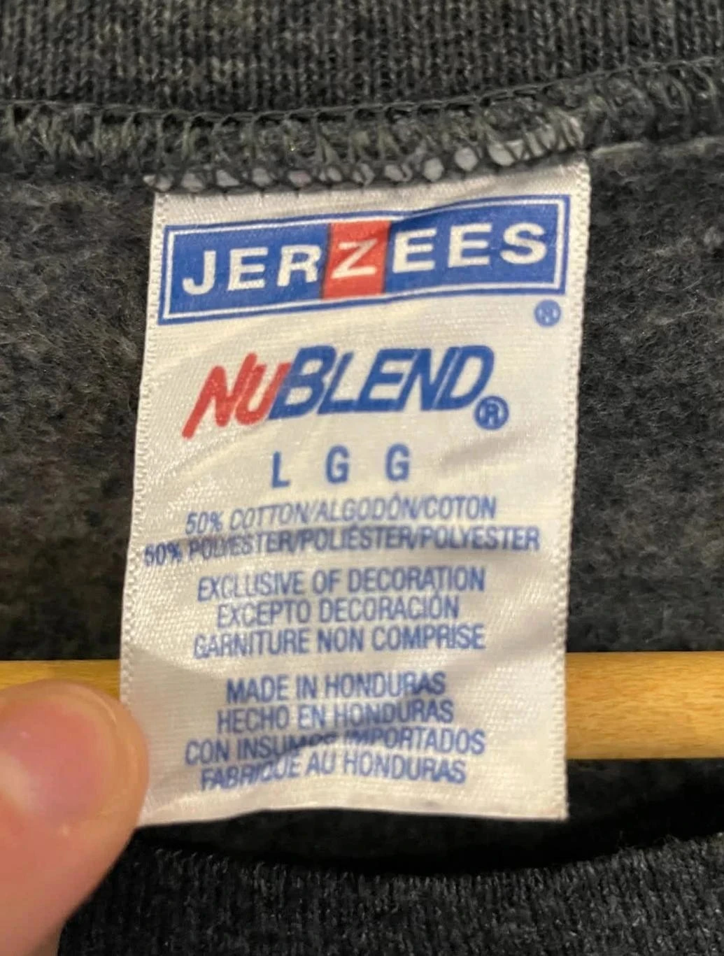 Crewneck Jerzees print grey Unisex L – photo 4